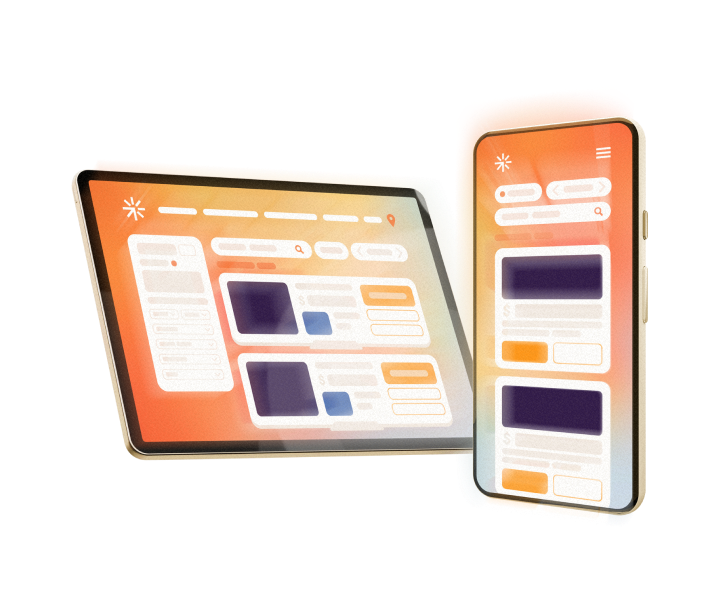 Dealer Spike website interfaces displayed on tablet and mobile devices