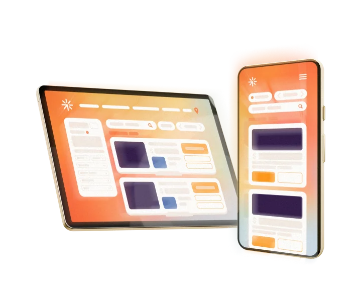 Dealer Spike website interfaces displayed on tablet and mobile devices