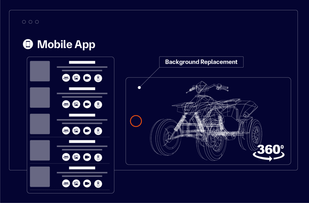 graphic depiction of a mobile inventory app